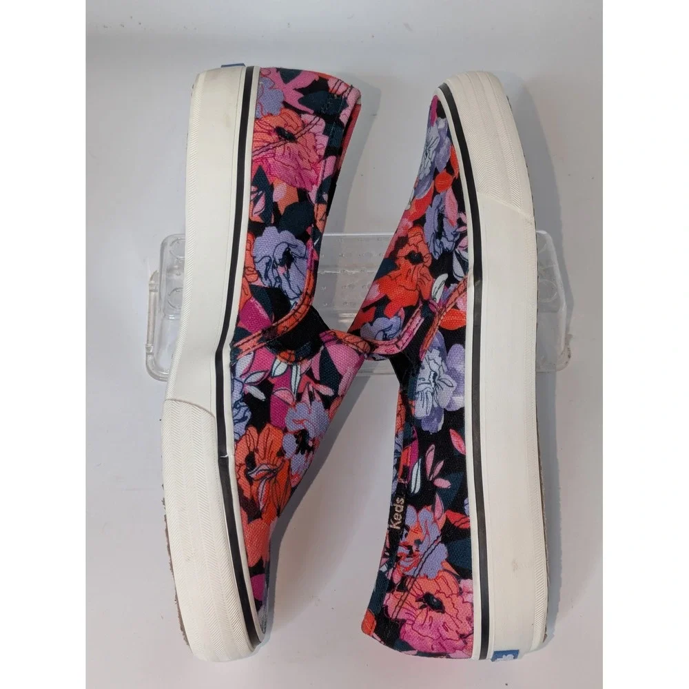 Keds Women's Size 9 Floral Slip On Sneakers Multicolor Canvas Dream Foam